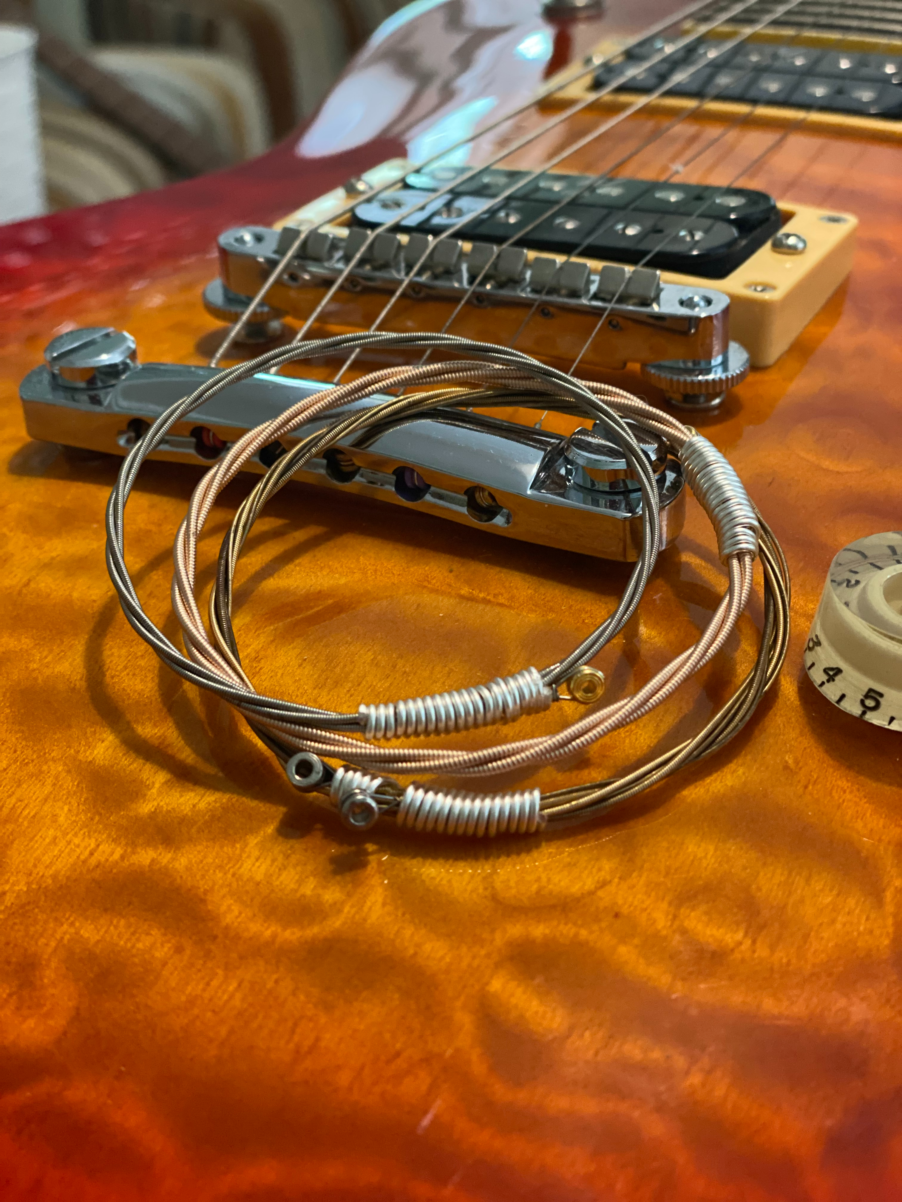 STACKED Set of 3 Guitar String Bangle Bracelets